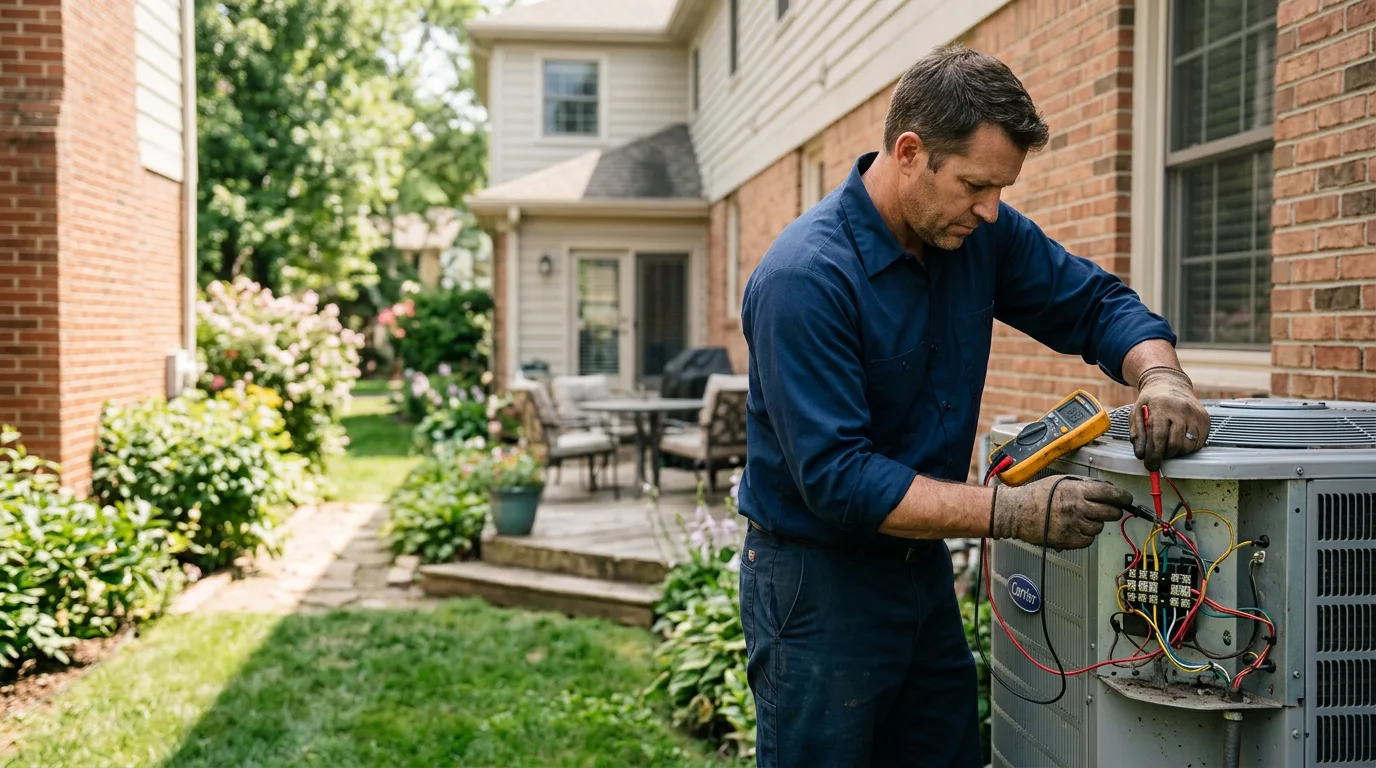 HVAC technician working near Eckert, CO